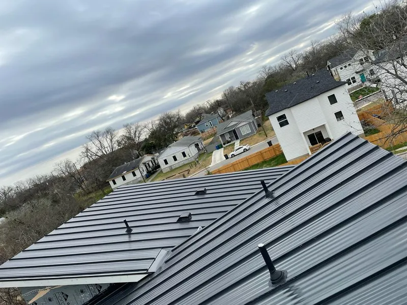 Standing seam metal roof panels with vents for Skylight Repair in Little Rock